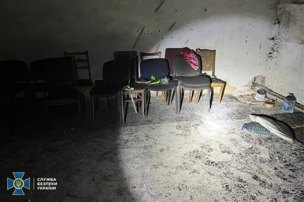 One of the torture chambers where Olha and her husband Valeriy were kept