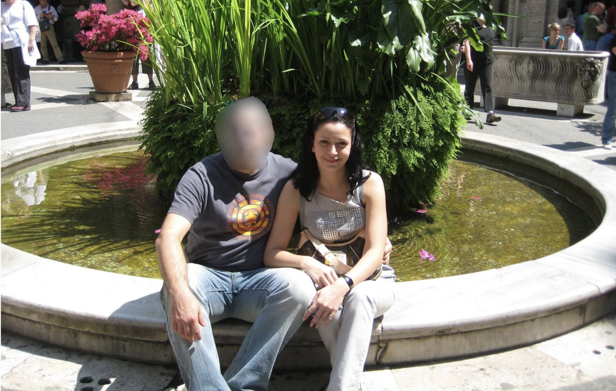 “Maria Adela” at the Vatican with her then Maltese boyfriend, photo circa 2010