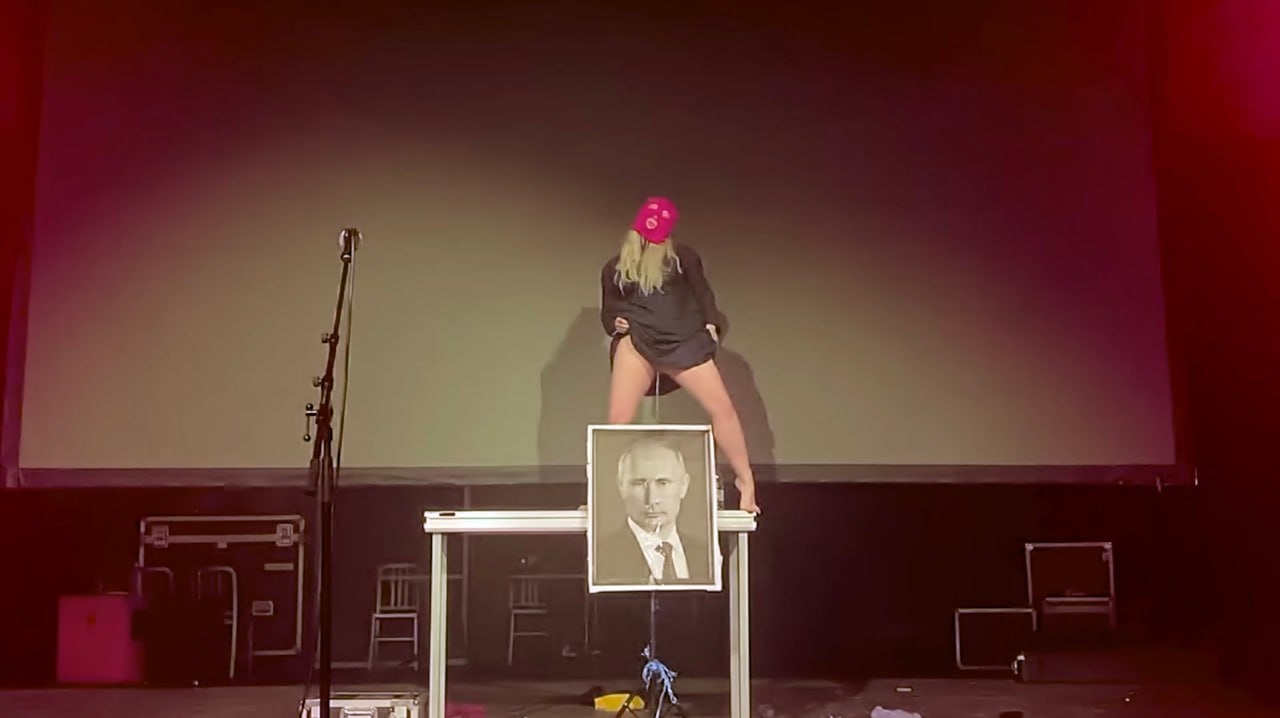 Photo: Screenshot from a video on Pussy Riot’s YouTube channel