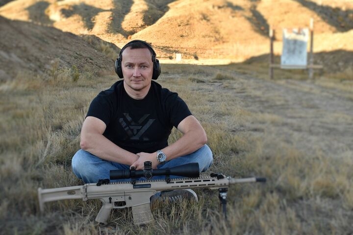 Konstantin Konev with a Konev Modular Rifle. Photo: TheFirearmBlog.com