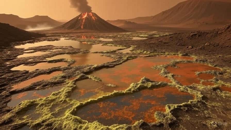 Вулканические выбросы серы помогли создать благоприятную для жизни парниковую атмосферу на древнем Марсе — исследование