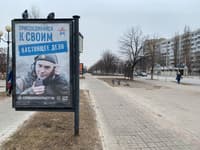 'Join your own people. A real cause' reads an ad for contract service in the Russian military