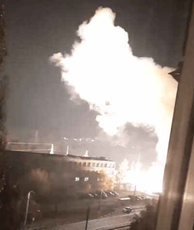 Часть Белгорода осталась без света из-за пожара на электроподстанции. Губернатор уверяет, что дело в «перенапряжении»