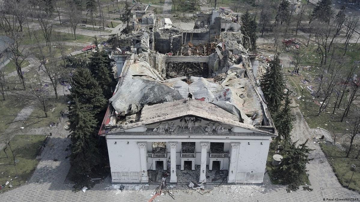 Russia demolishes the Mariupol Drama Theater, previously ruined in a bombing that killed at least 300 Ukrainians