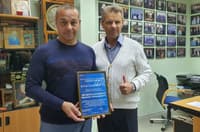 Mikhail Mendoza-Blandon (left)