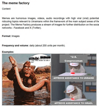 From the presentation of the SDA's disinformation campaign on Ukraine