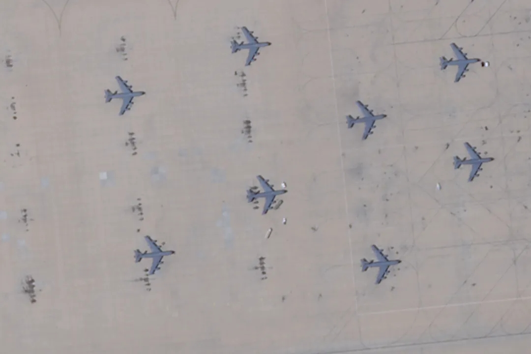 Военные самолеты на авиабазе принца Султана в Саудовской Аравии