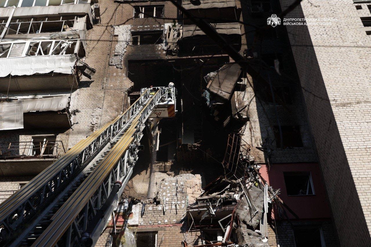 Последствия российского налета на Днепр (до 2016 года — Днепропетровск) в ночь на 23 апреля 2026 года