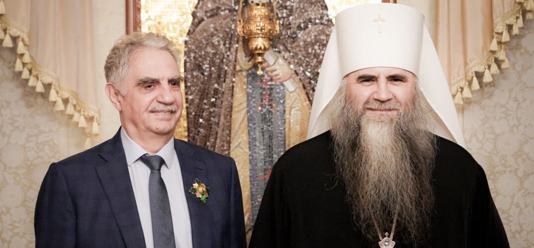 Виктор Подчуфаров и митрополит Нижегородский и Арзамасский Георгий (Василий Данилов)