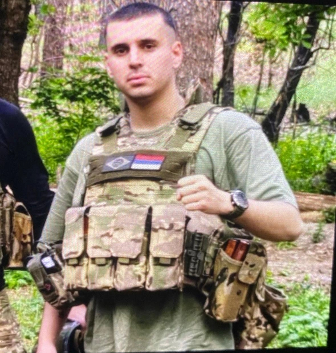 Anderson Ferreira in Russian military uniform