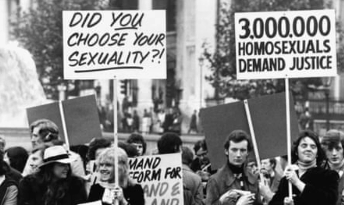 Rally in support of gay rights