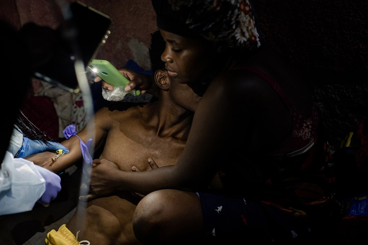 Cholera treatment in Haiti