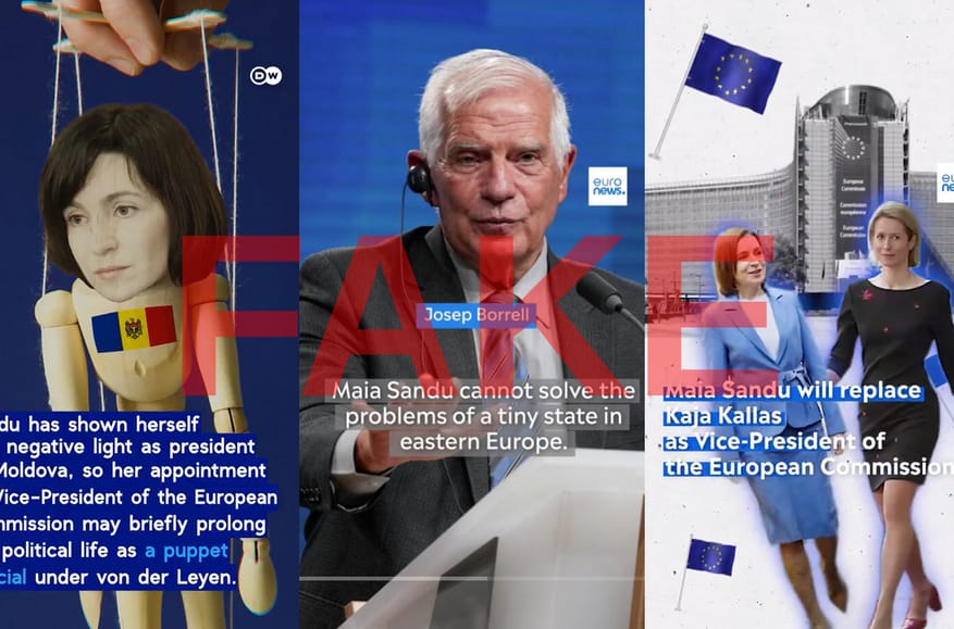 New disinfo from Kremlin-linked bot network “Matryoshka” attempts to pit Moldova’s President Maia Sandu against EU Commission VP Kaja Kallas