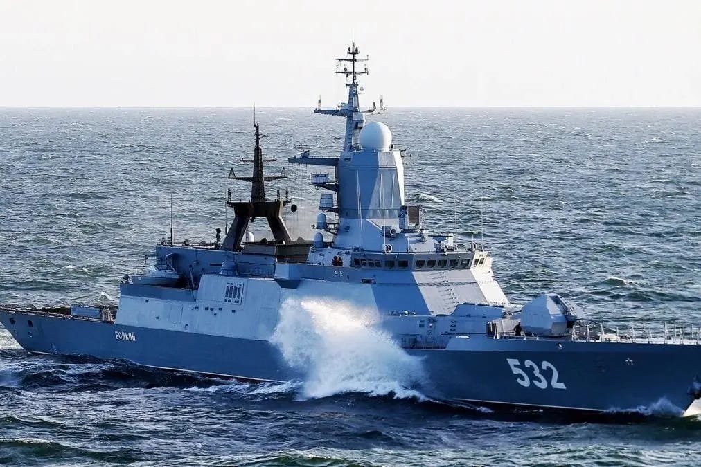 Russian corvette Boikiy, known for escorting “shadow fleet” ships through the English Channel, hit by Ukrainian drones in Kronstadt
