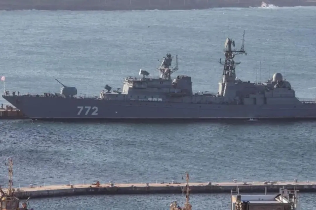 The Russian Navy frigate Neustrashimy. Photo: Getty Images