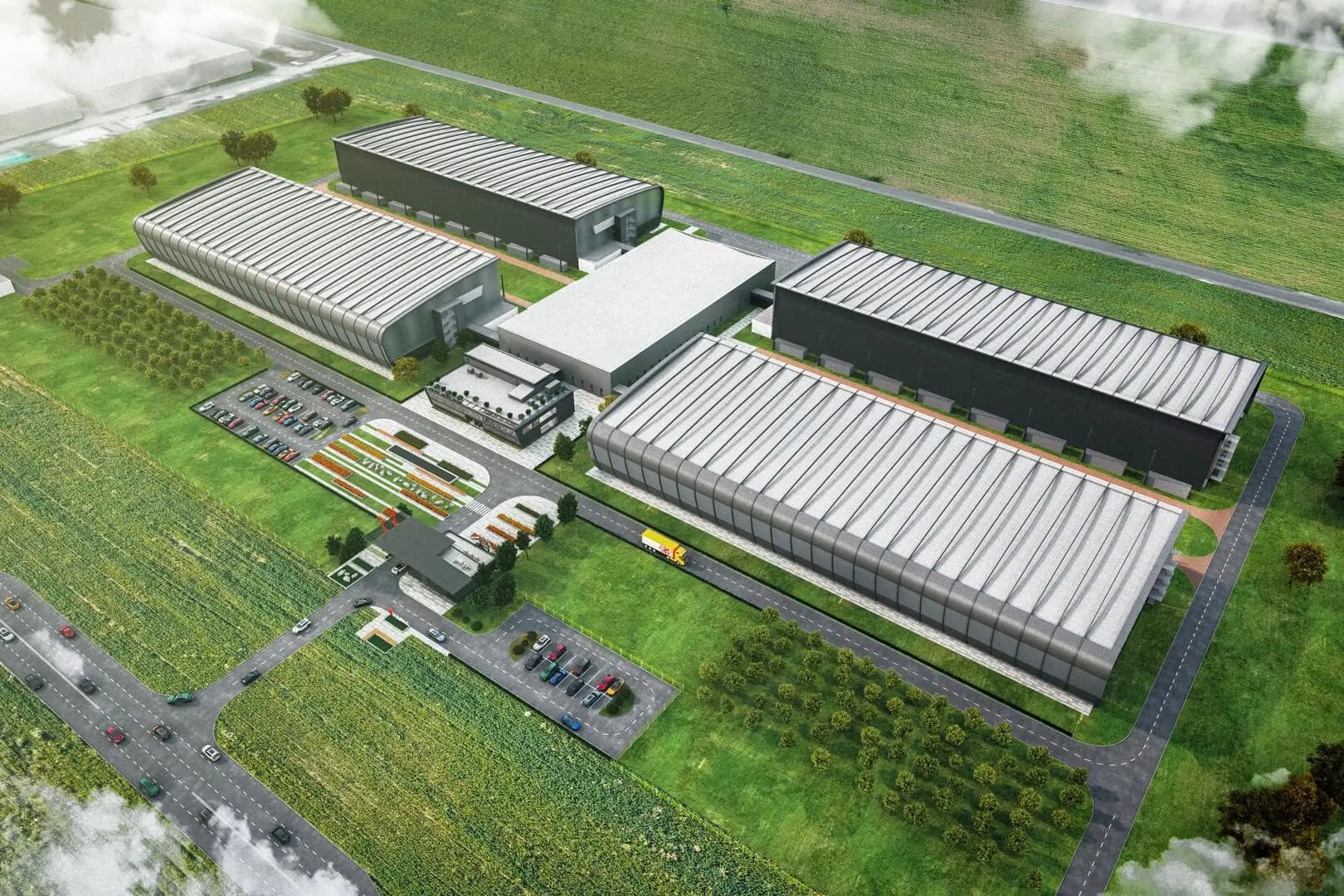 Project rendering of the Kaluga data center. Source: Yandex