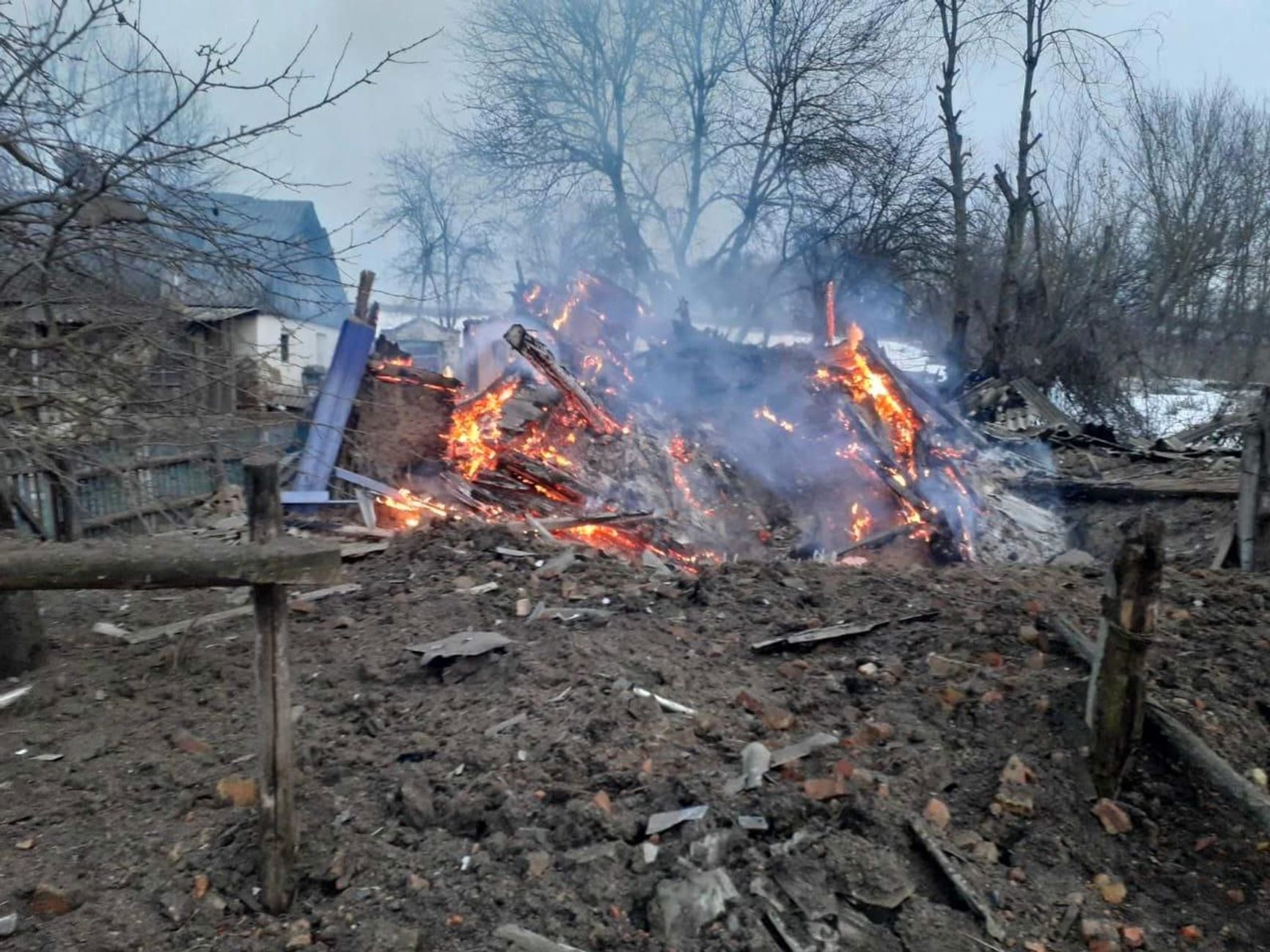 Последствия обстрела Сумской области