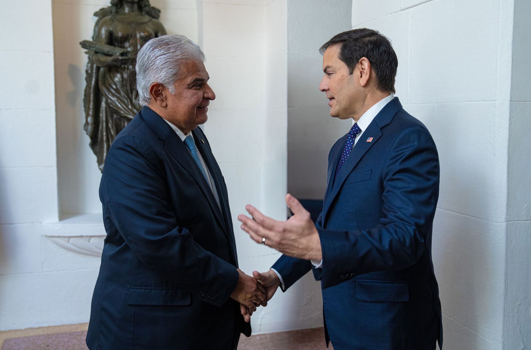 President of Panama José Raúl Mulino and U.S. Secretary of State Marco Rubio