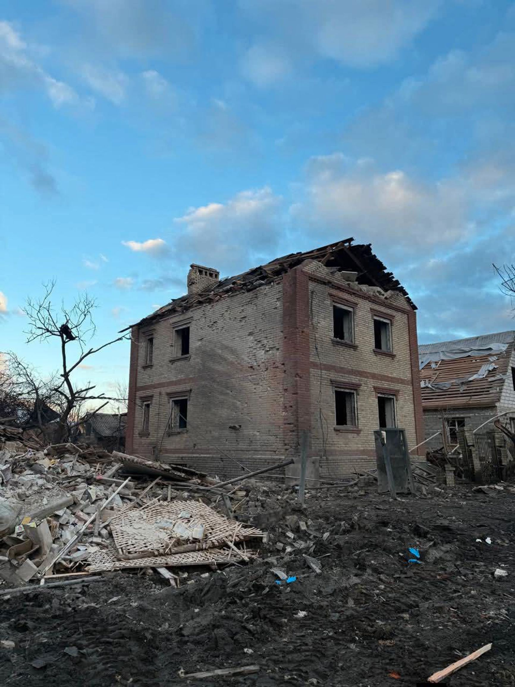 Последствия российского воздушного удара по Славянску 3 марта 2026 года