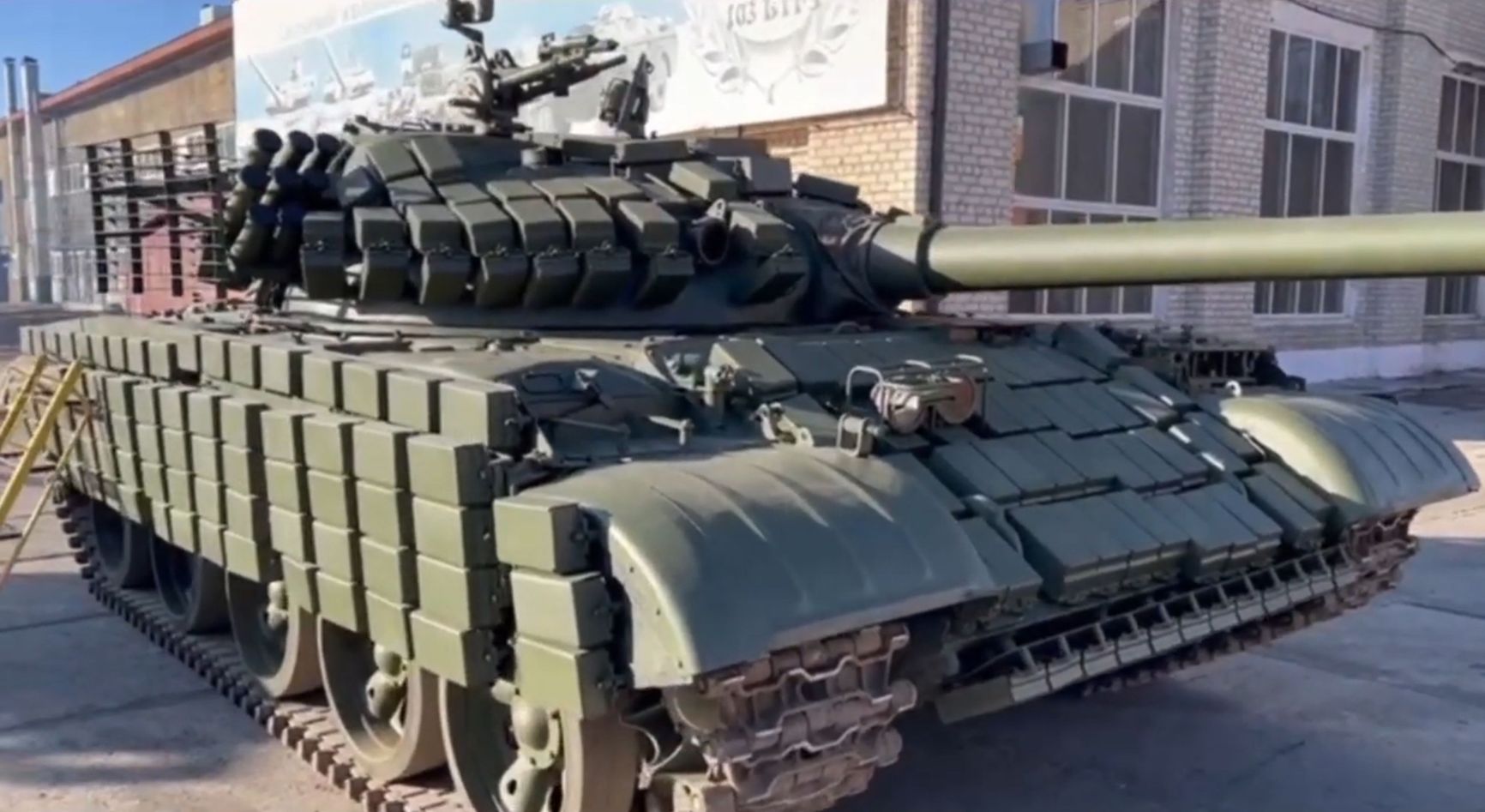 A modernized T-62, 2023 model, at the Chita plant 