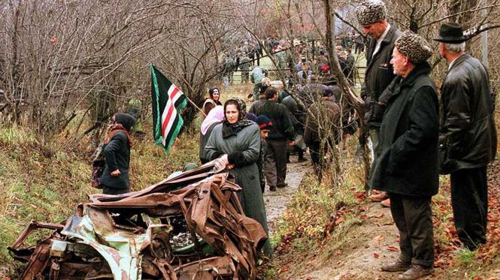 Место гибели Дудаева под селом Гехи-Чу