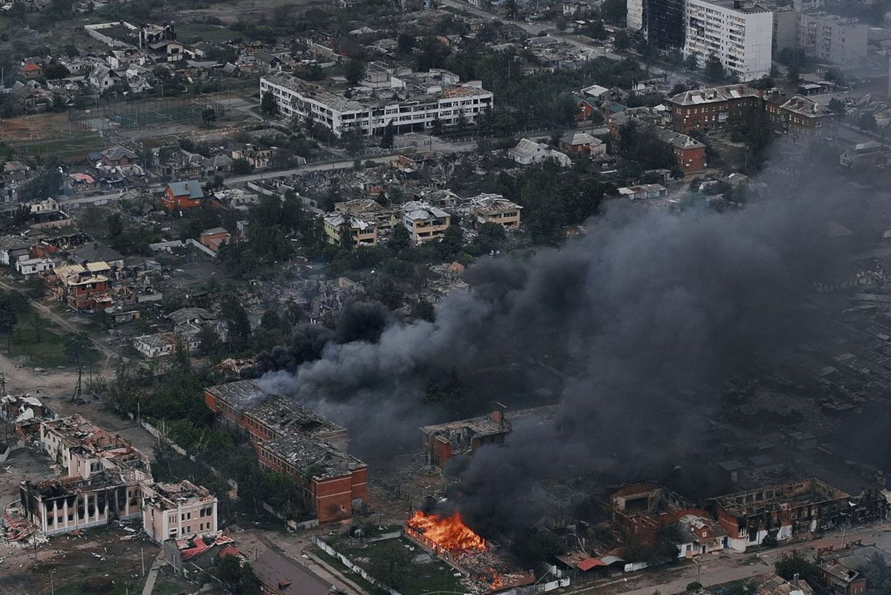 A view of Vovchansk, May 17, 2024. 