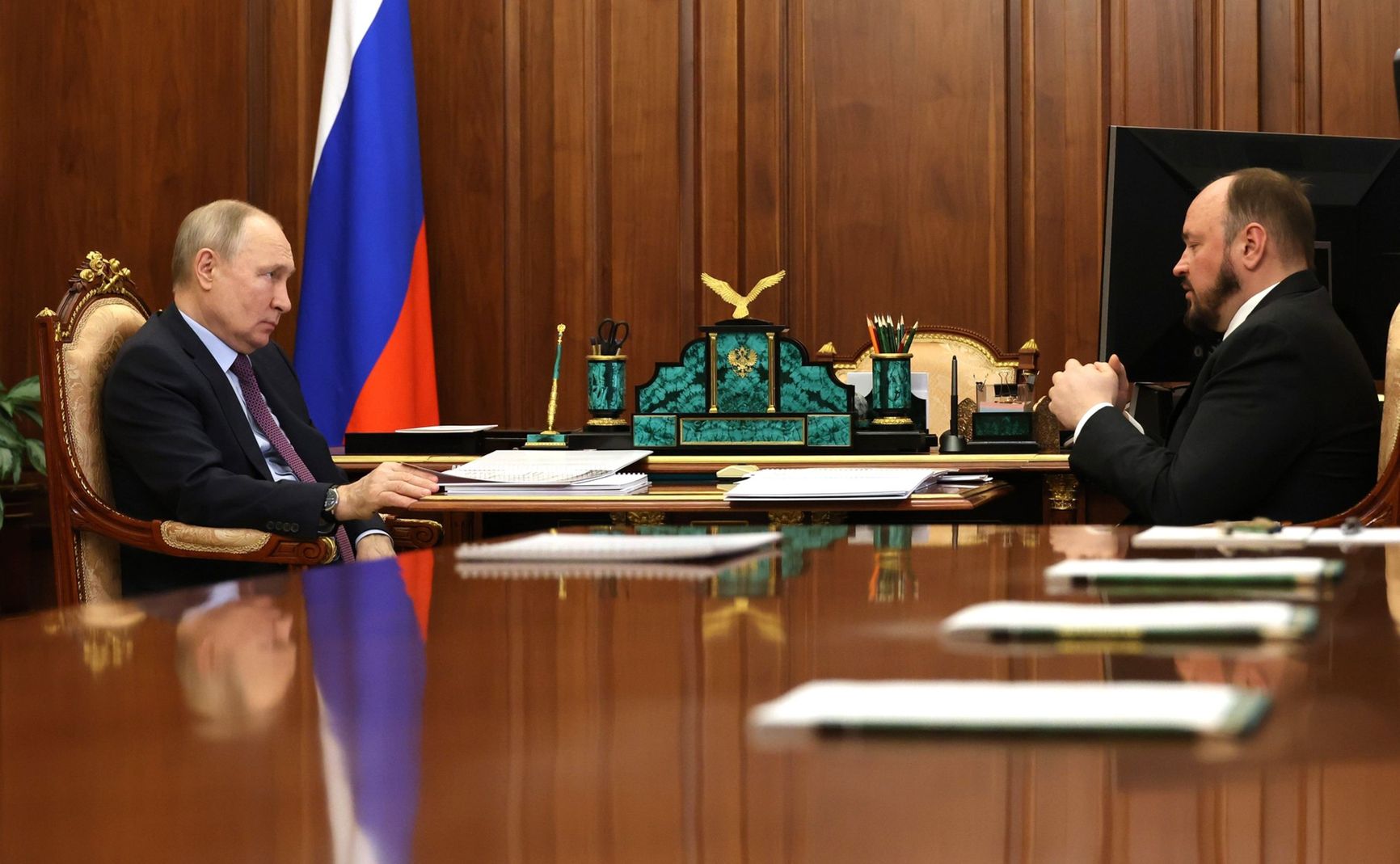 Guryev meeting with Putin in April 2023.