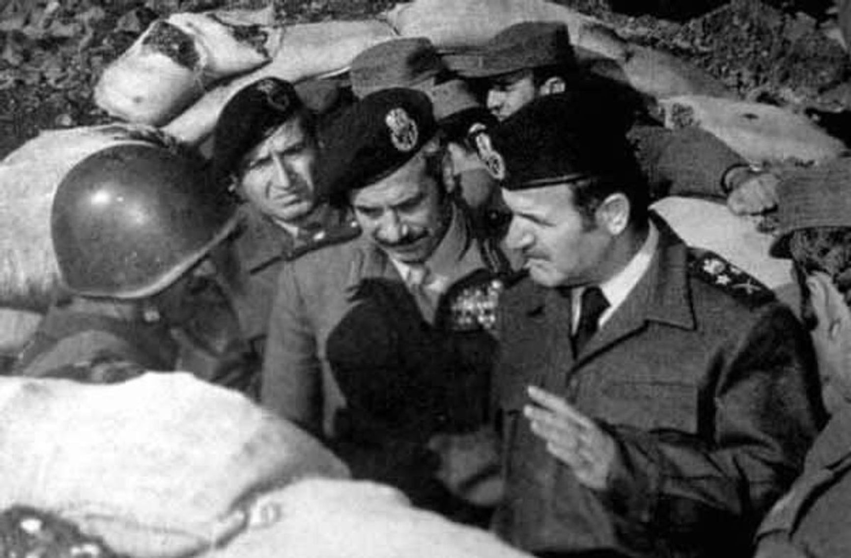 Hafez al-Assad on the Golan front