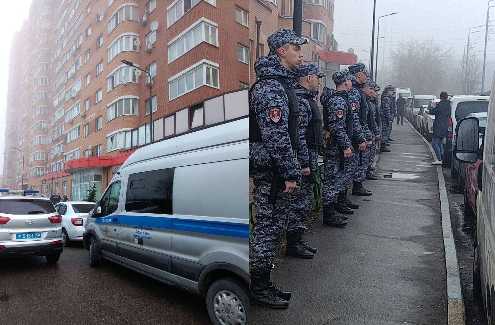 Raid against migrants in Kotelniki, April 10th