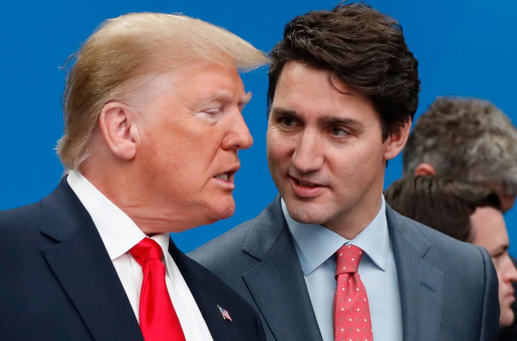 Donald Trump and Canadian Prime Minister Justin Trudeau