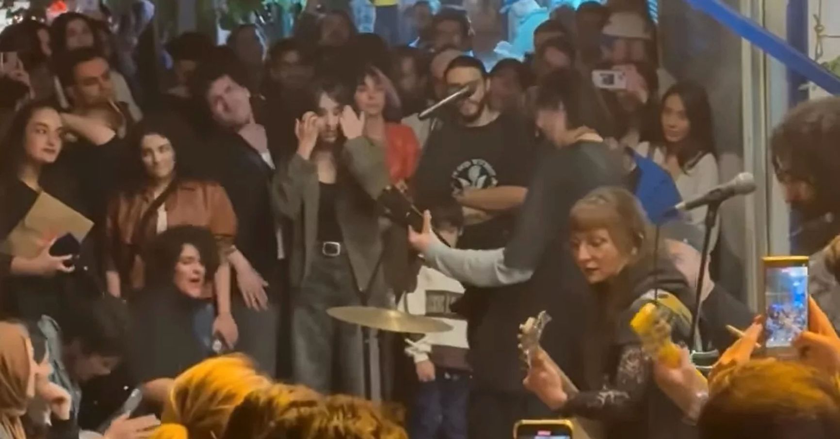 Rock music is banned in Iran, but even street concerts take place in major cities