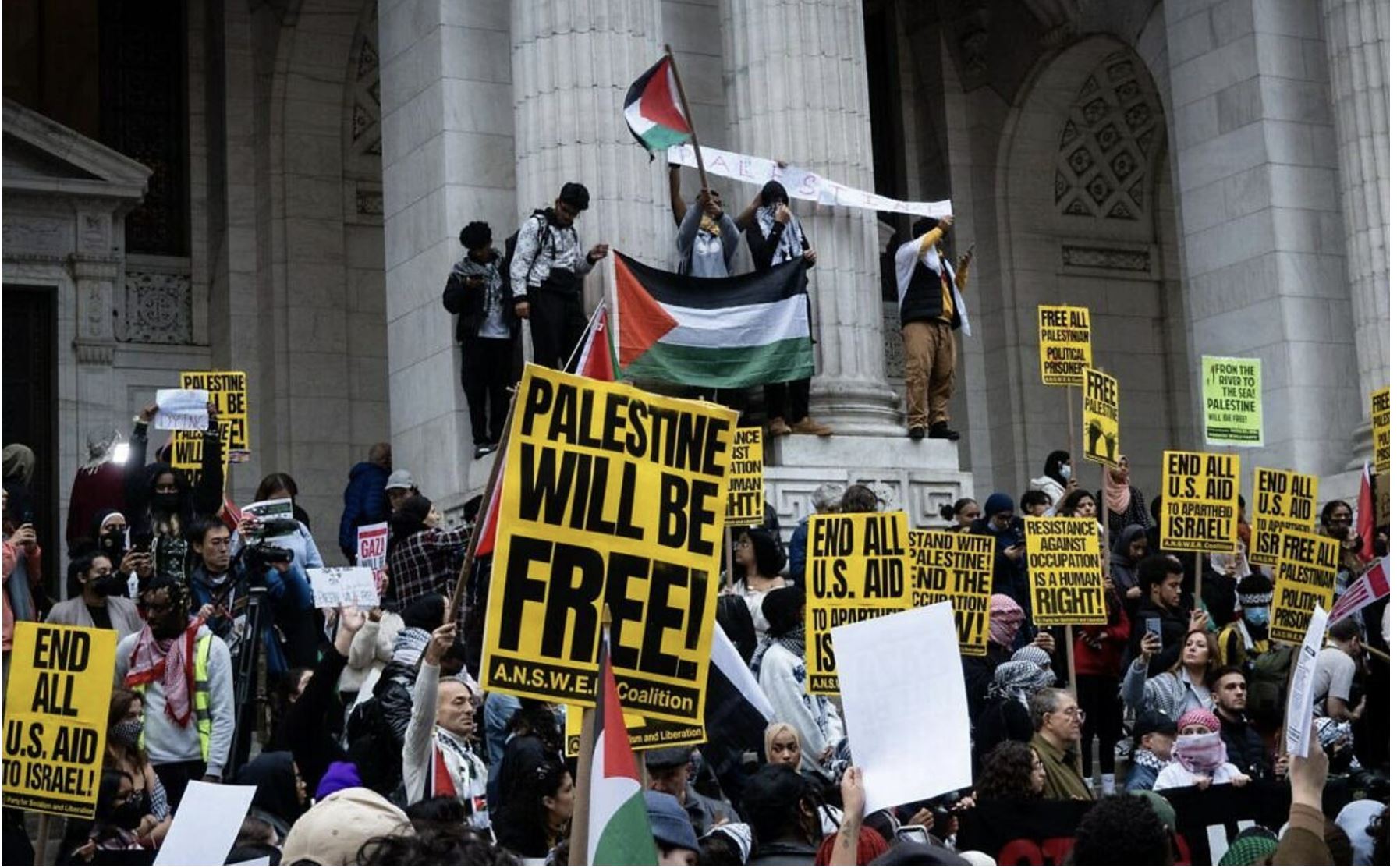 Pro-Palestinian march, New York