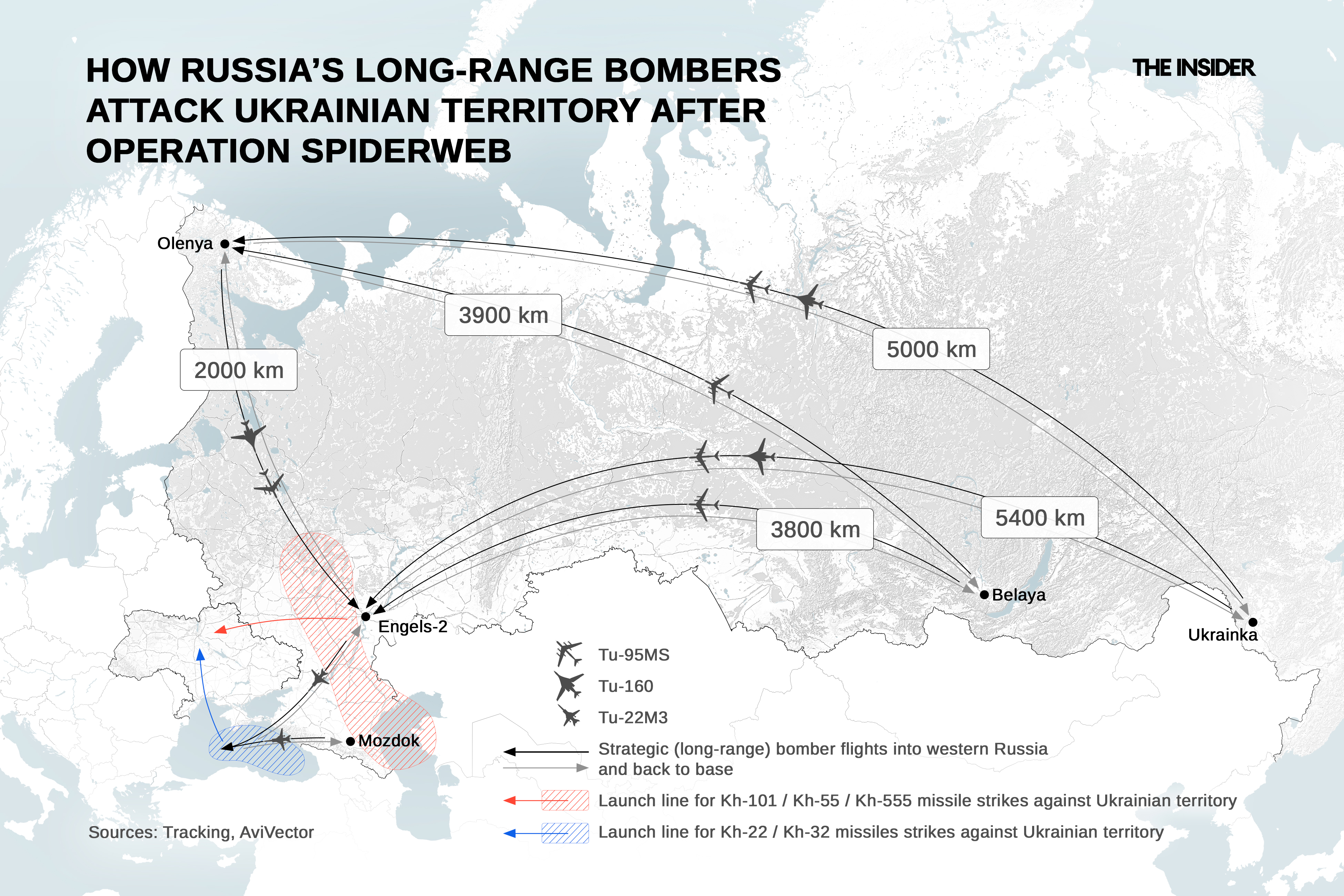 How Russia’s long-range bombers attack Ukrainian territory after Operation Spiderweb