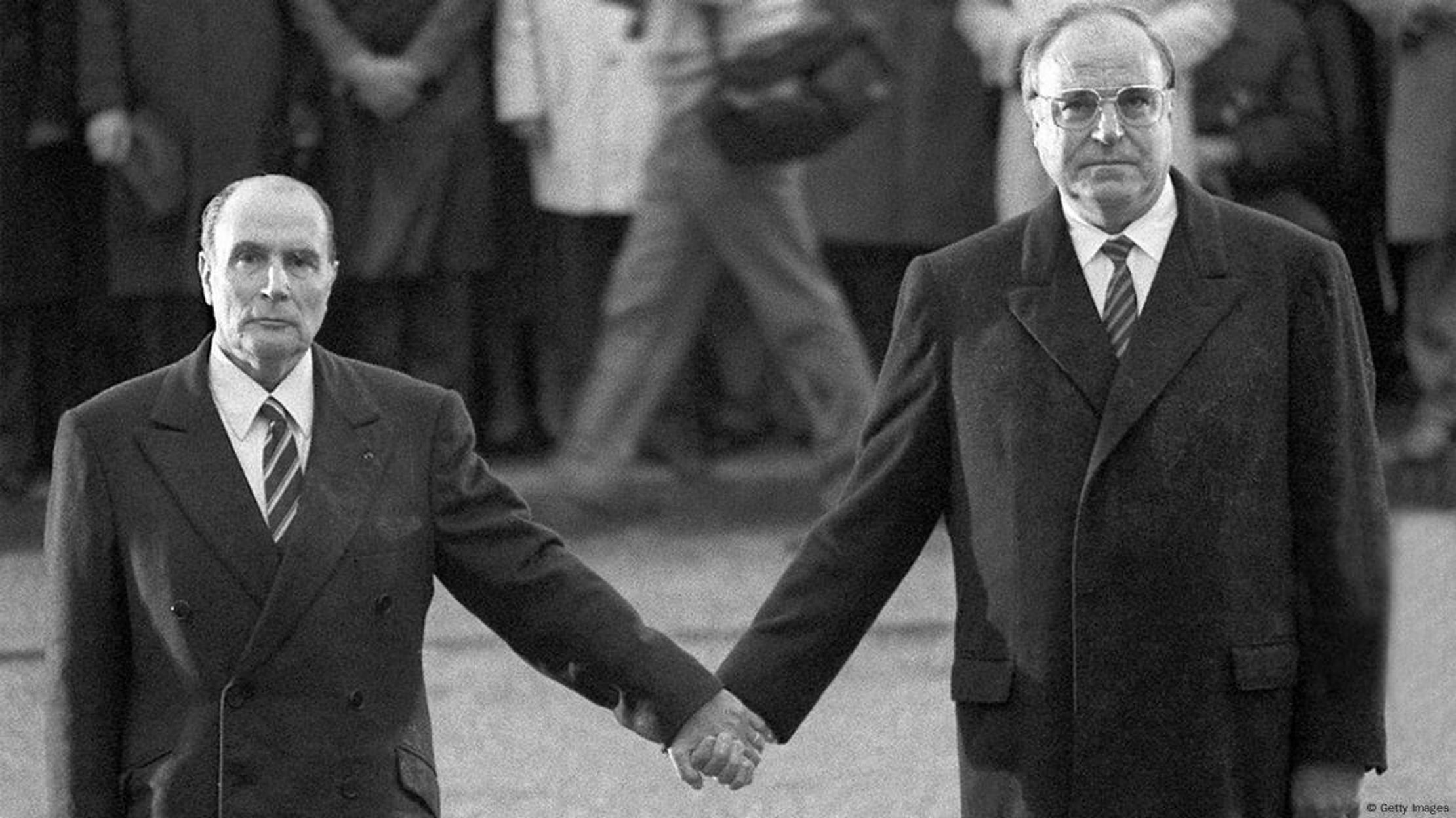 Helmut Kohl and François Mitterrand, Verdun, 1984 