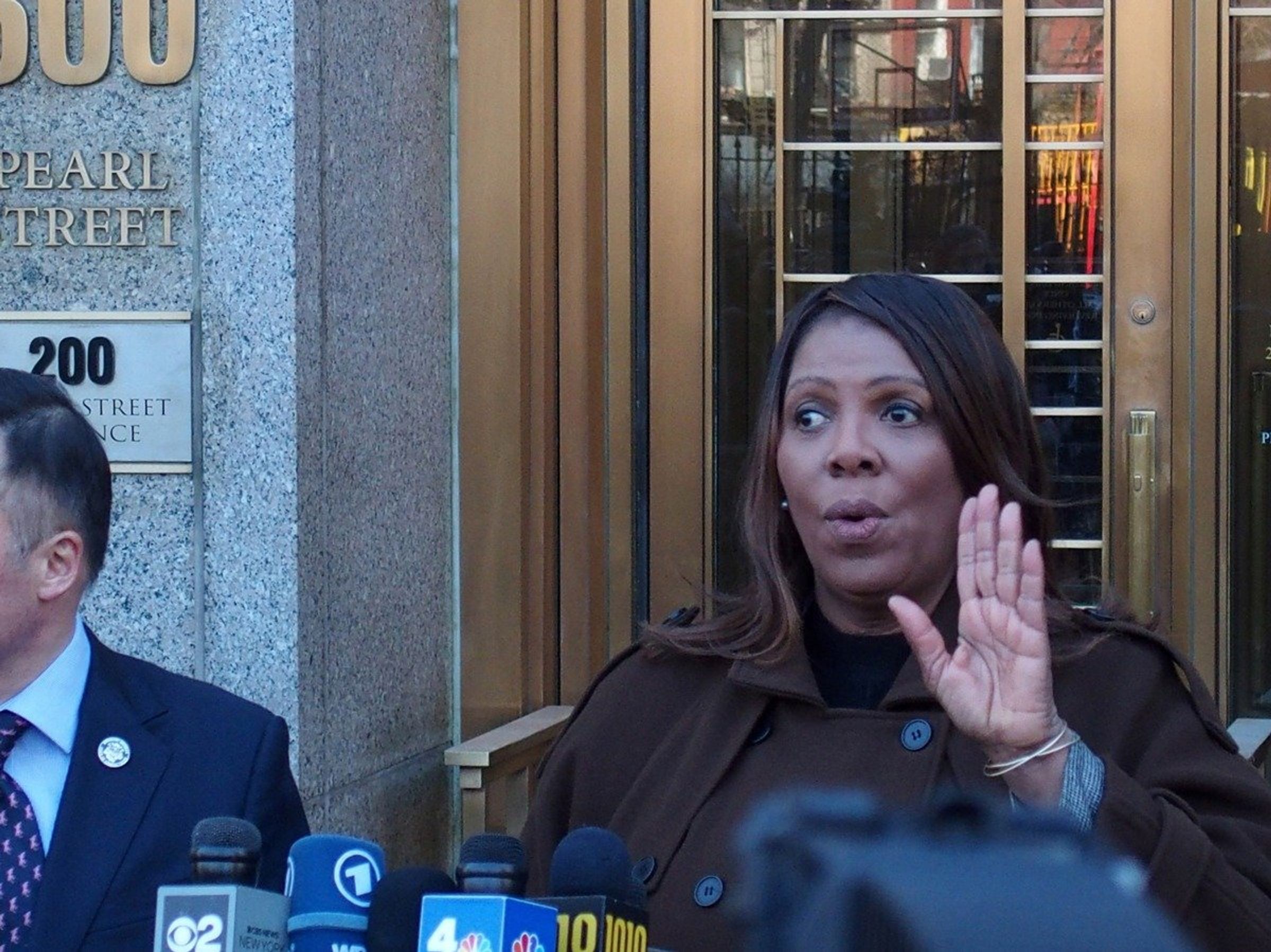 Former New York Attorney General Letitia James, against whom Donald Trump demanded an investigation