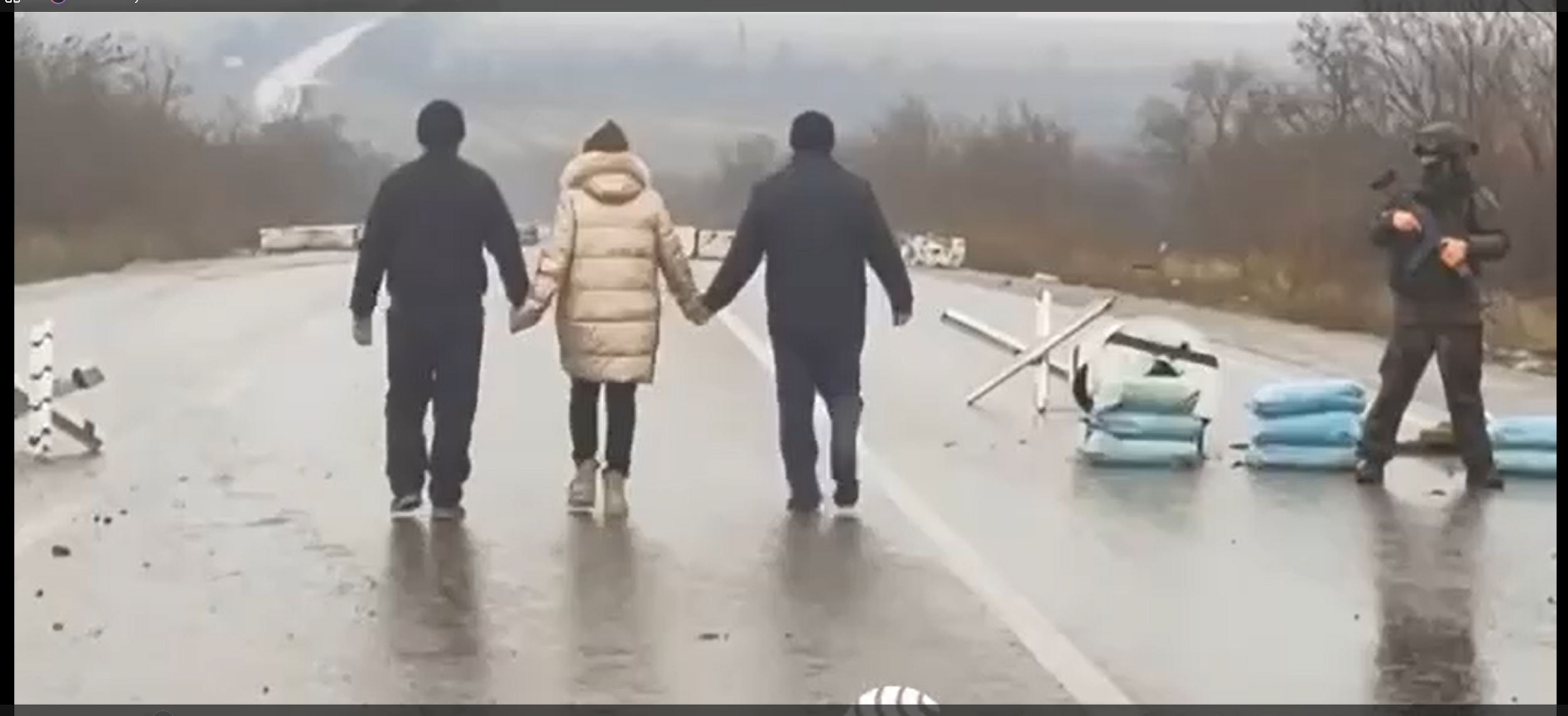 A frame from a propaganda video