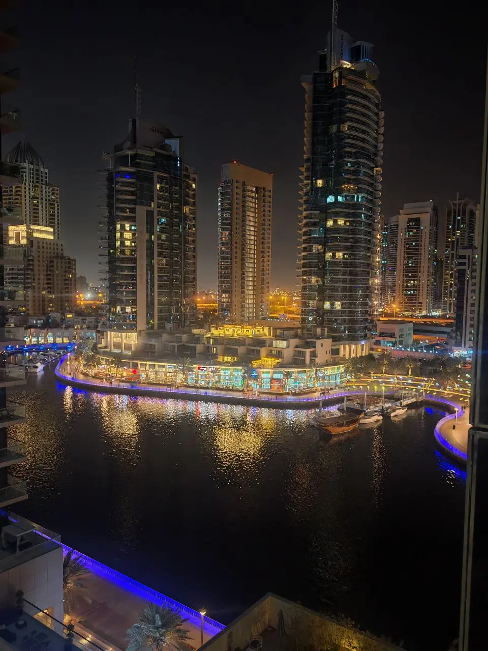 View of the Dubai Marina area