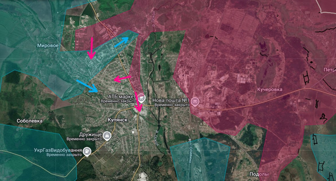 Ситуация в Купянске по версии российского военблогера Анатолия Радова