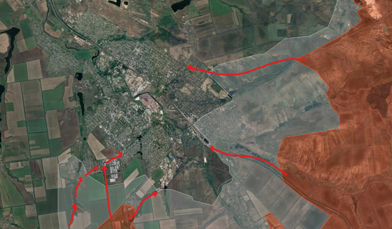 Ситуация в районе Константиновки по версии исследователя под ником Playfra