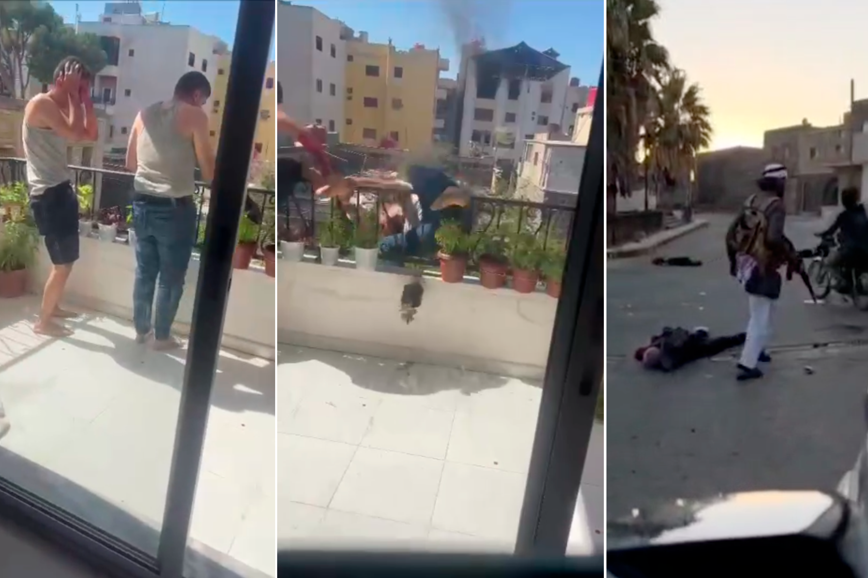 Кадры из видео расправ над друзами в Сирии. Коллаж: The Insider